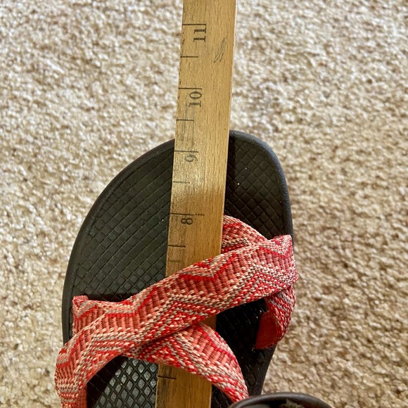 Chaco coral and Black Sandals - Picture 3 of 4